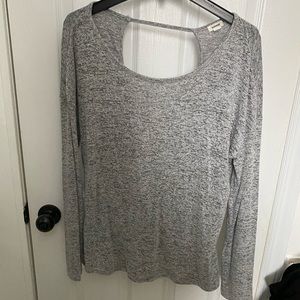 Gray long sleeve top